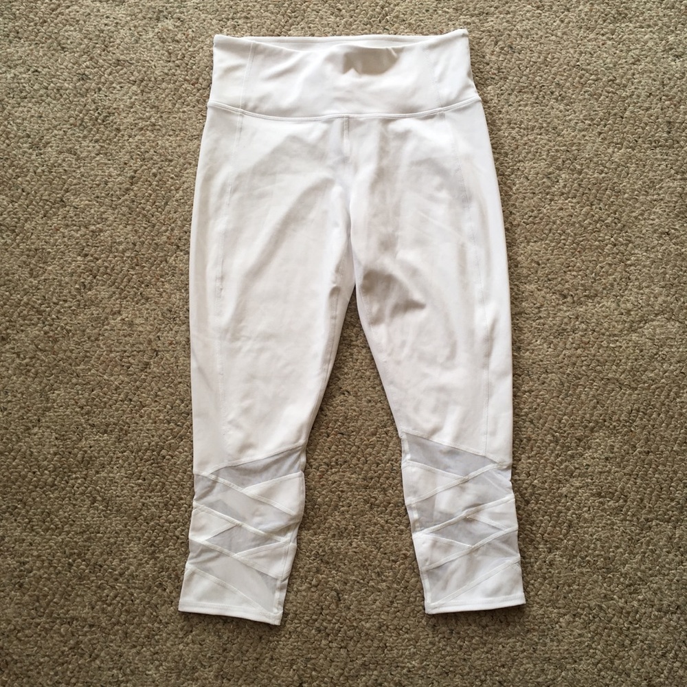 Athleta White Crops